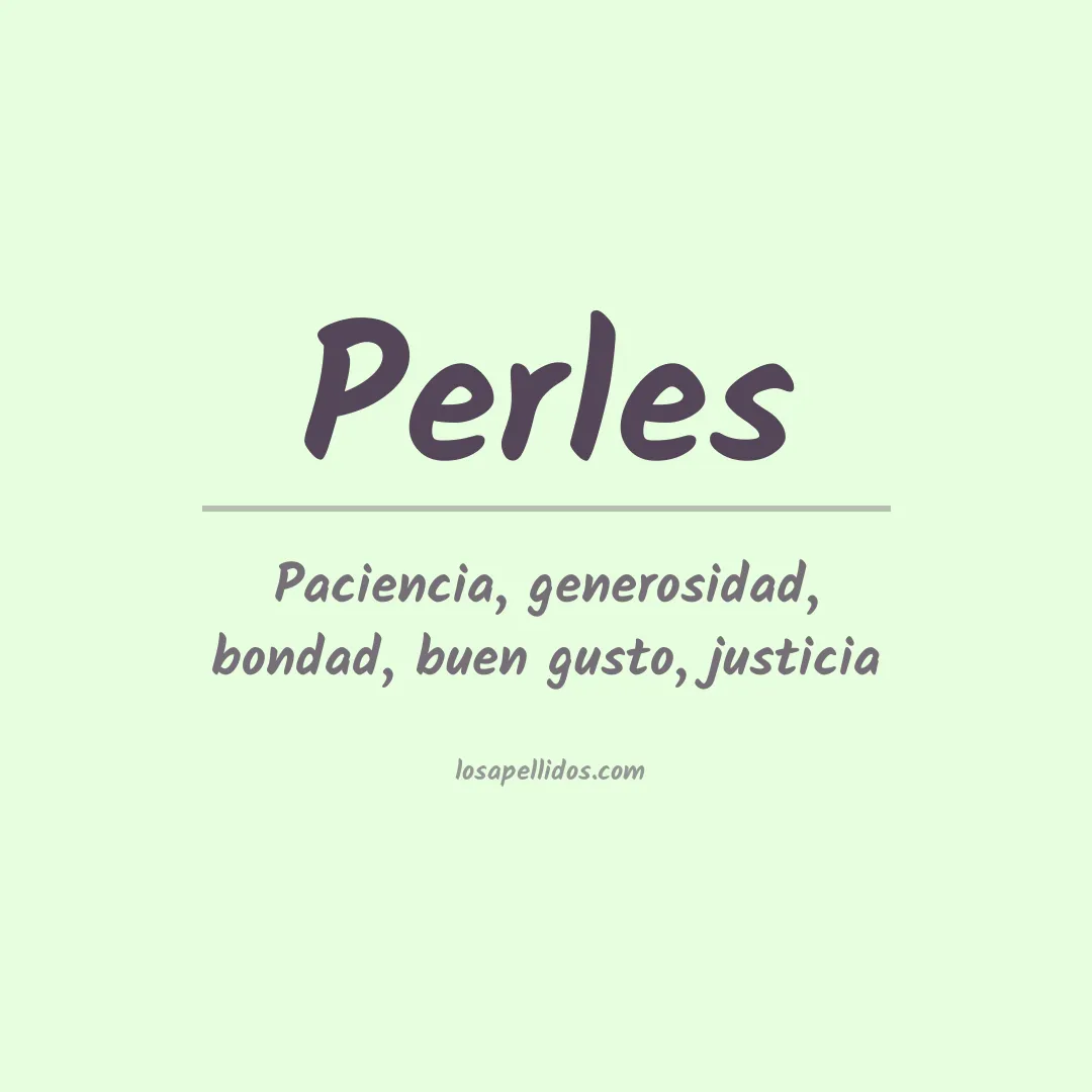 Apellido Perles