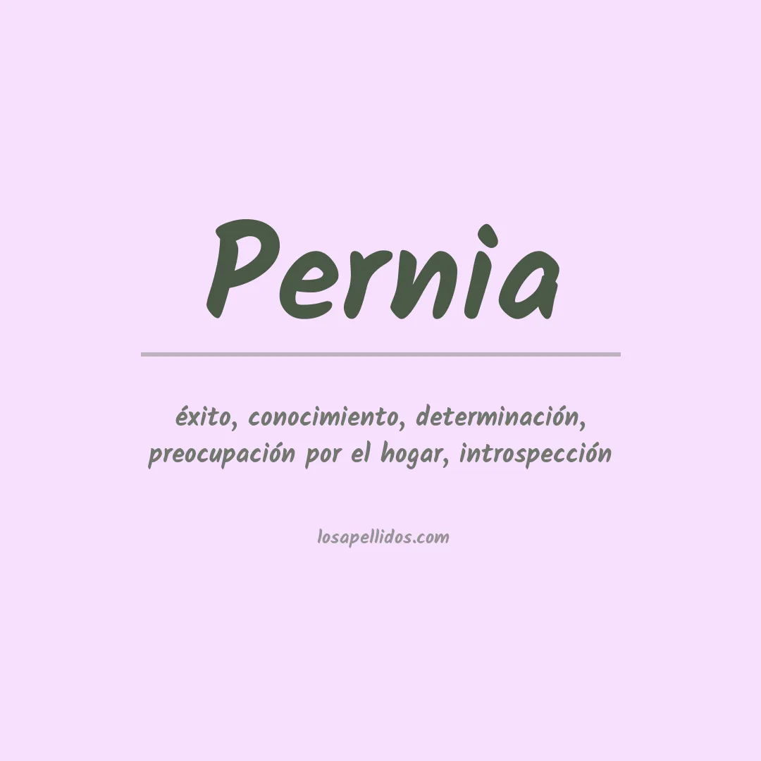 Apellido Pernía