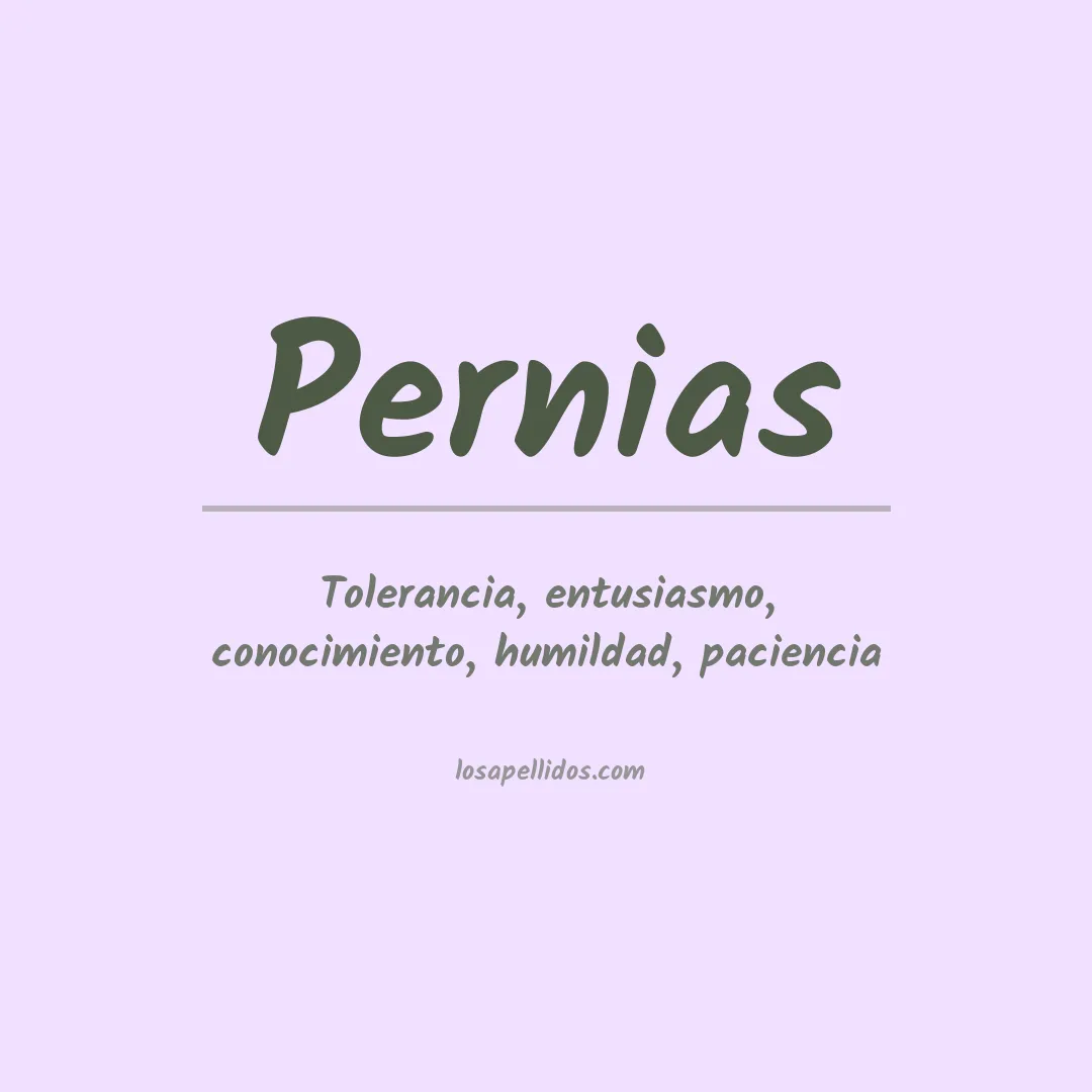 Apellido Pernias