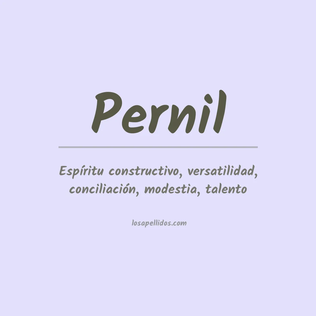 Apellido Pernil