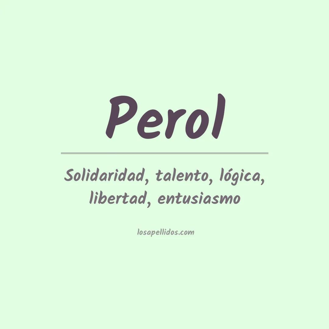 Apellido Perol