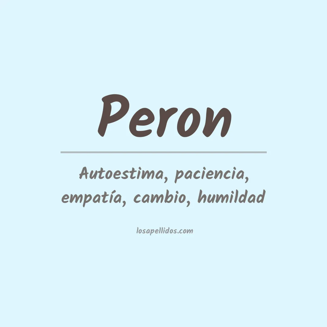 Apellido Peron