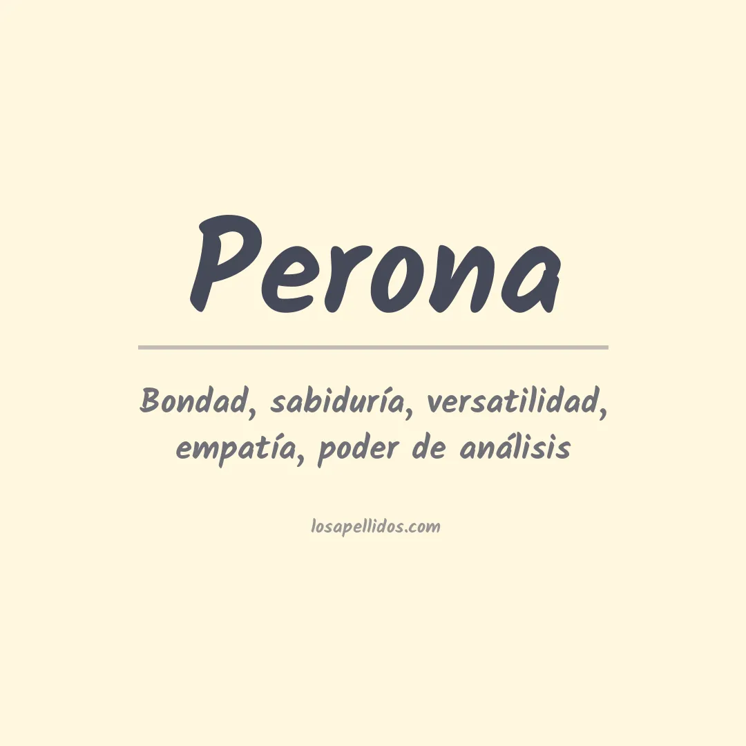 Apellido Perona