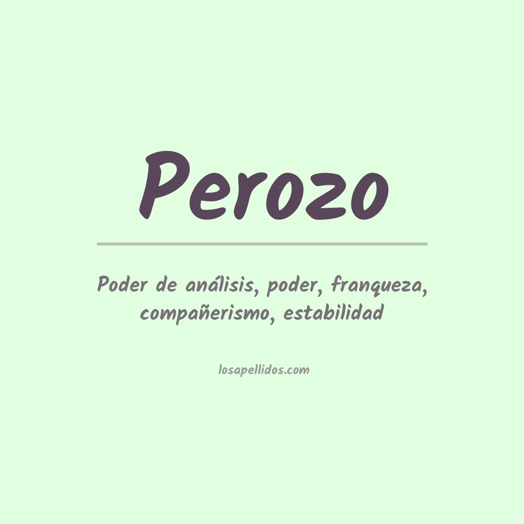 Apellido Perozo