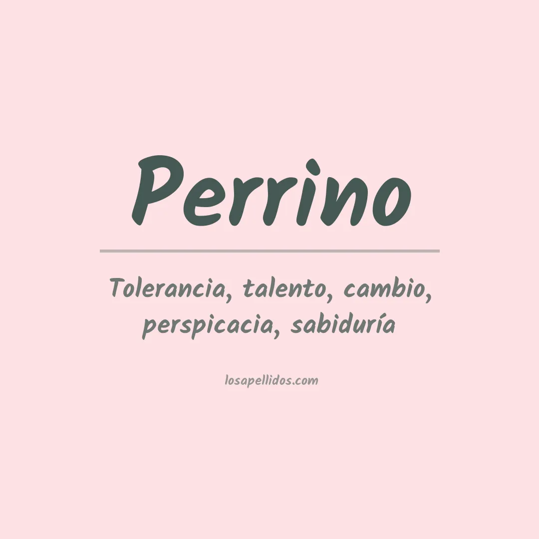 Apellido Perrino