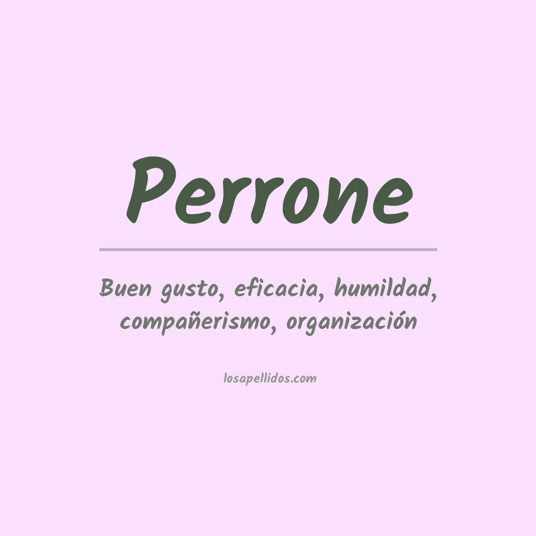 Apellido Perrone
