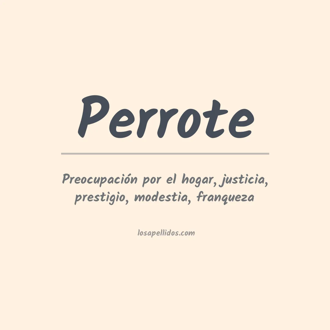Apellido Perrote