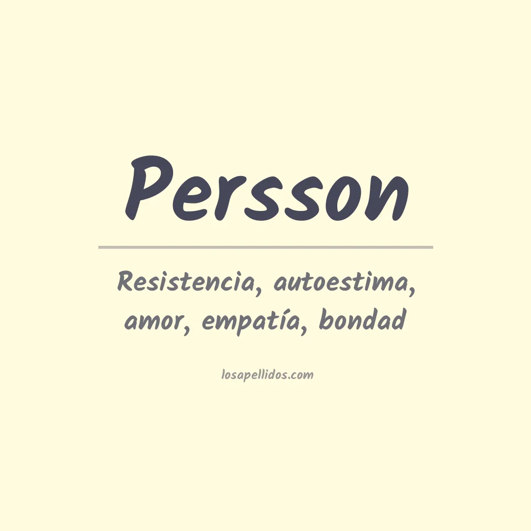 Apellido Persson