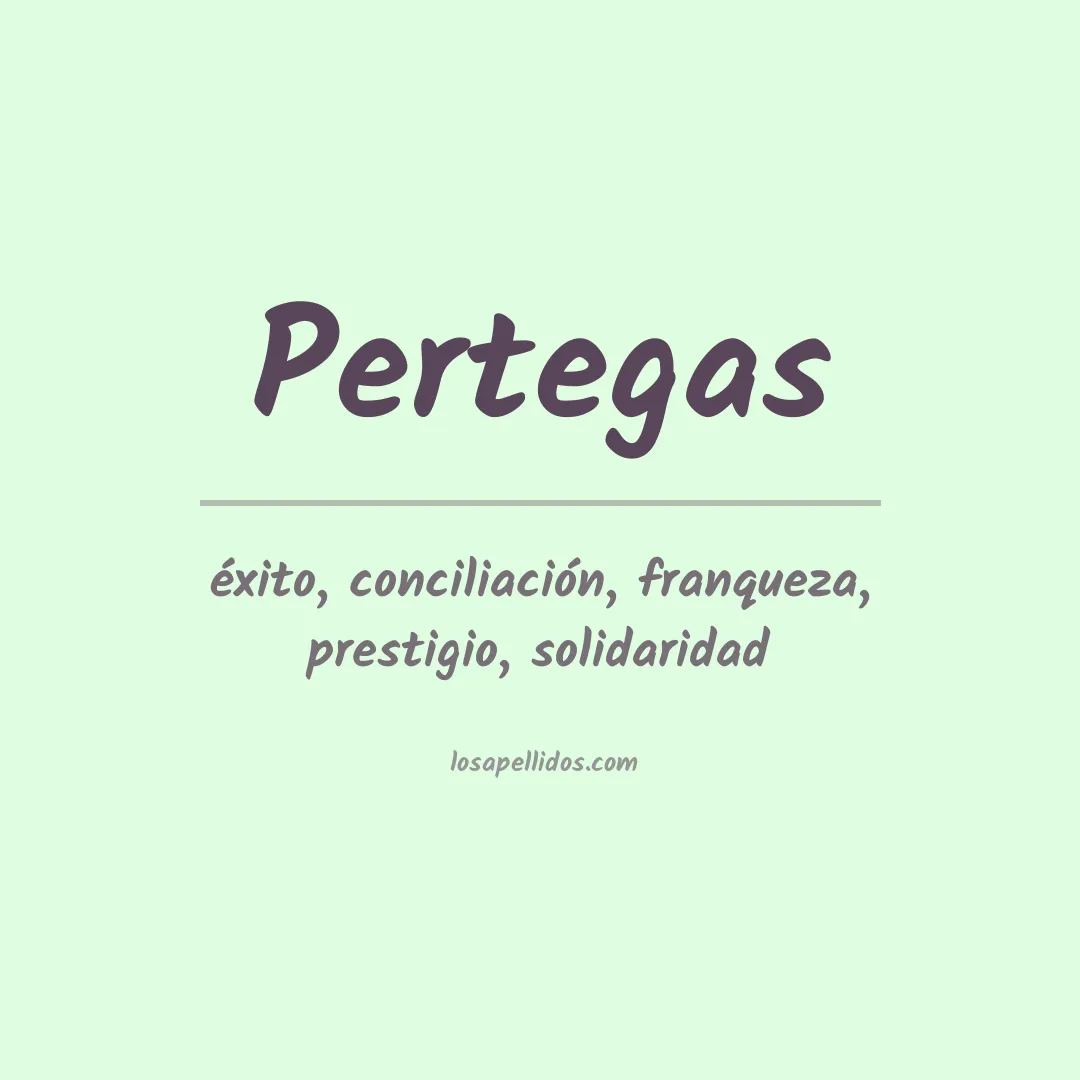 Apellido Pertegas