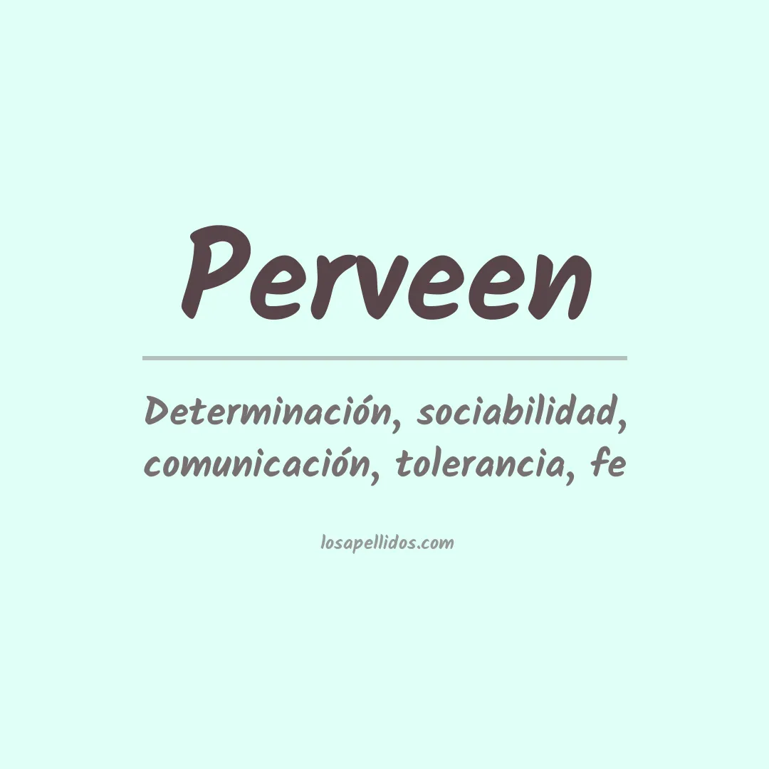 Apellido Perveen