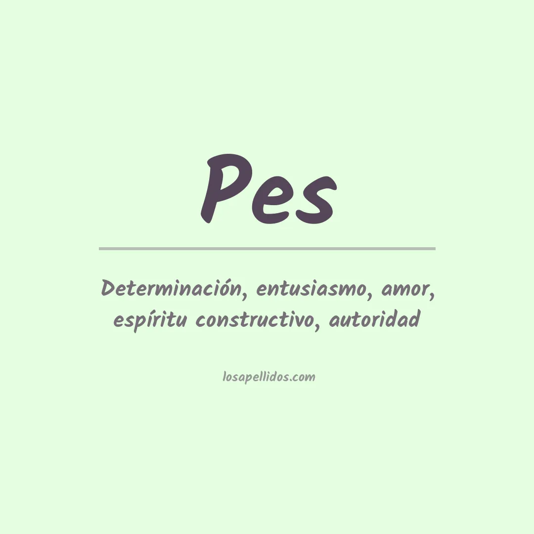Apellido Pes
