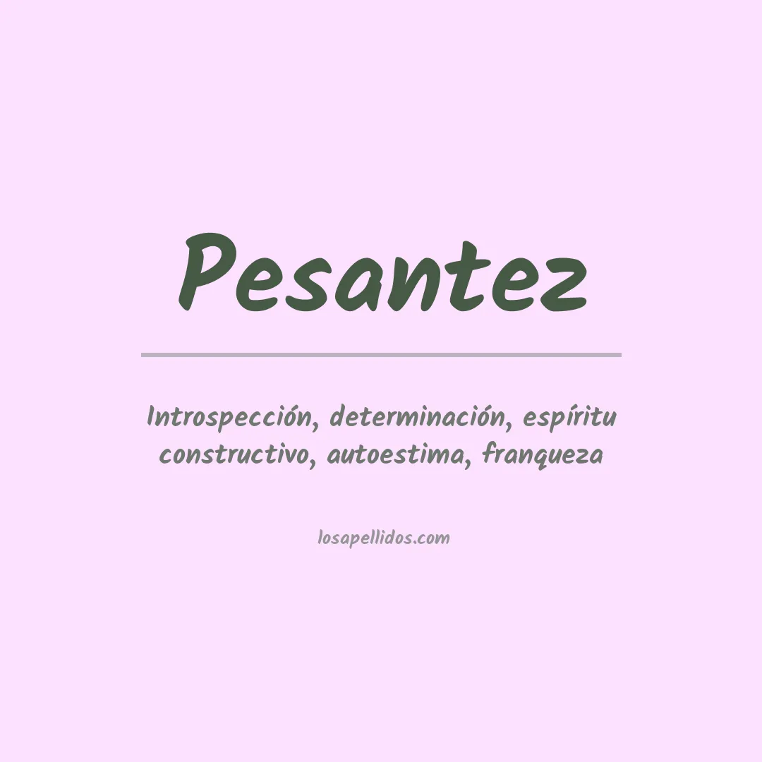 Apellido Pesantez