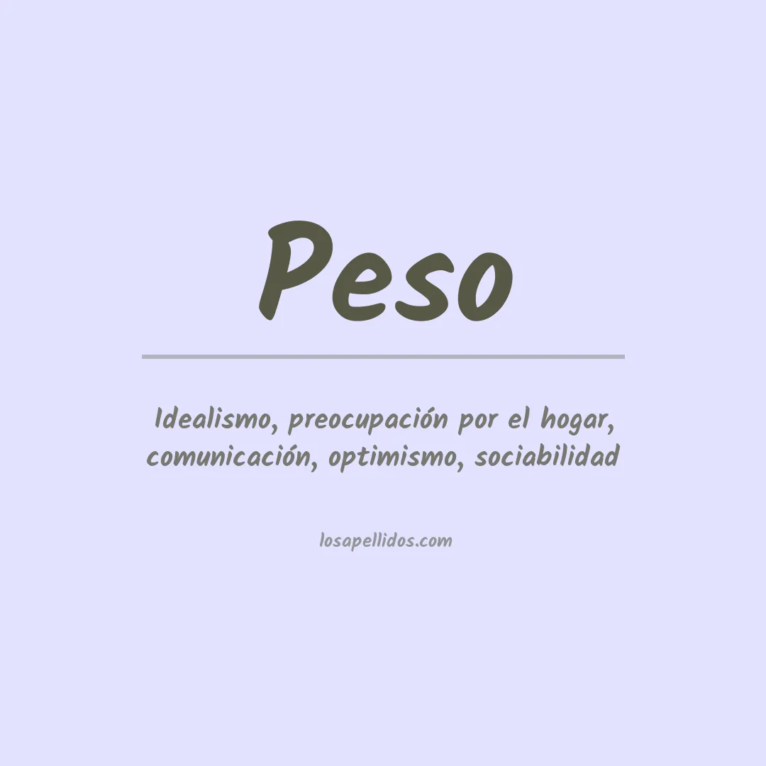 Apellido Peso