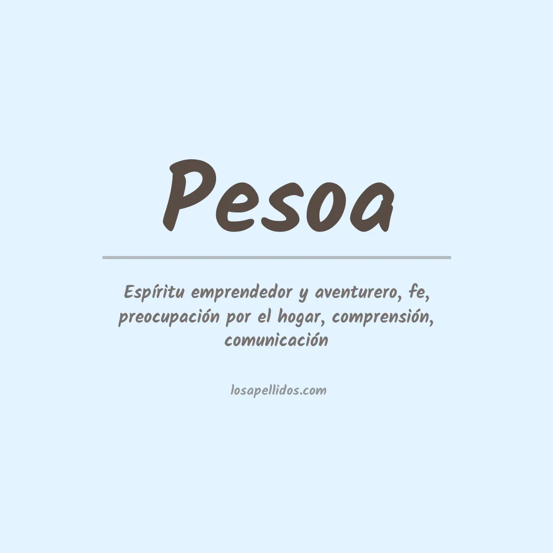 Apellido Pesoa