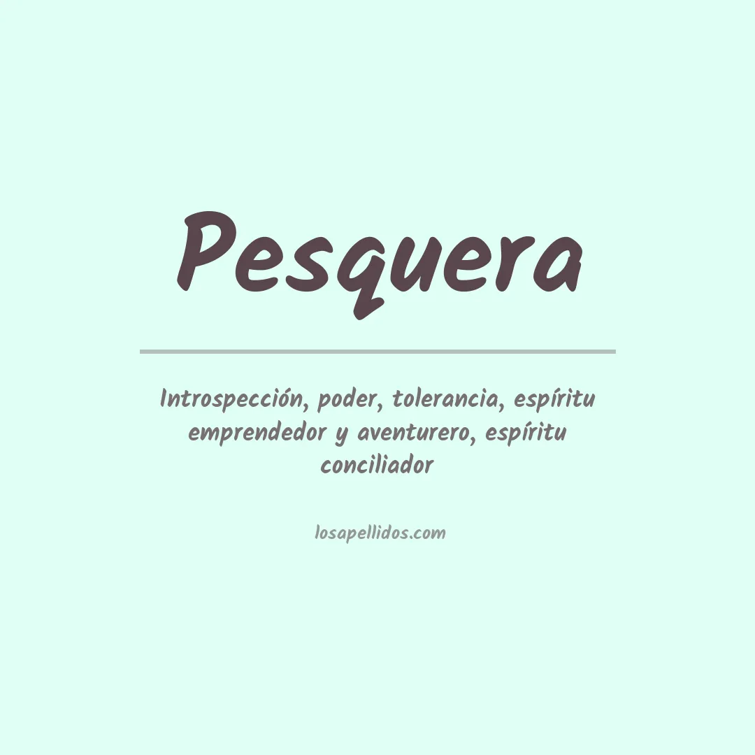 Apellido Pesquera