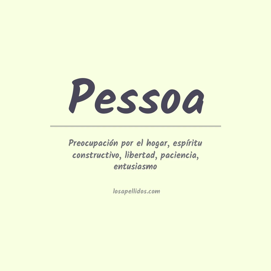 Apellido Pessoa