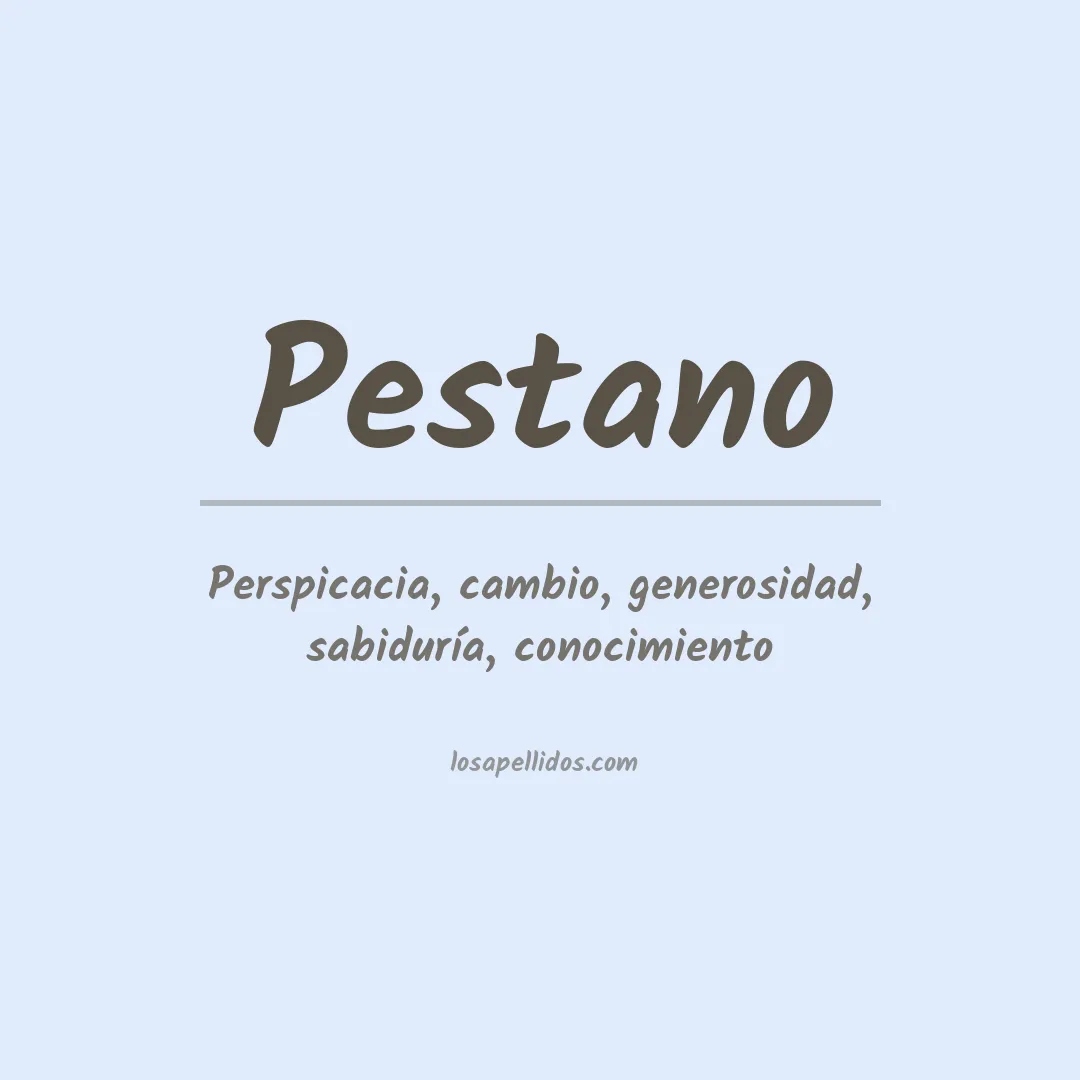 Apellido Pestano