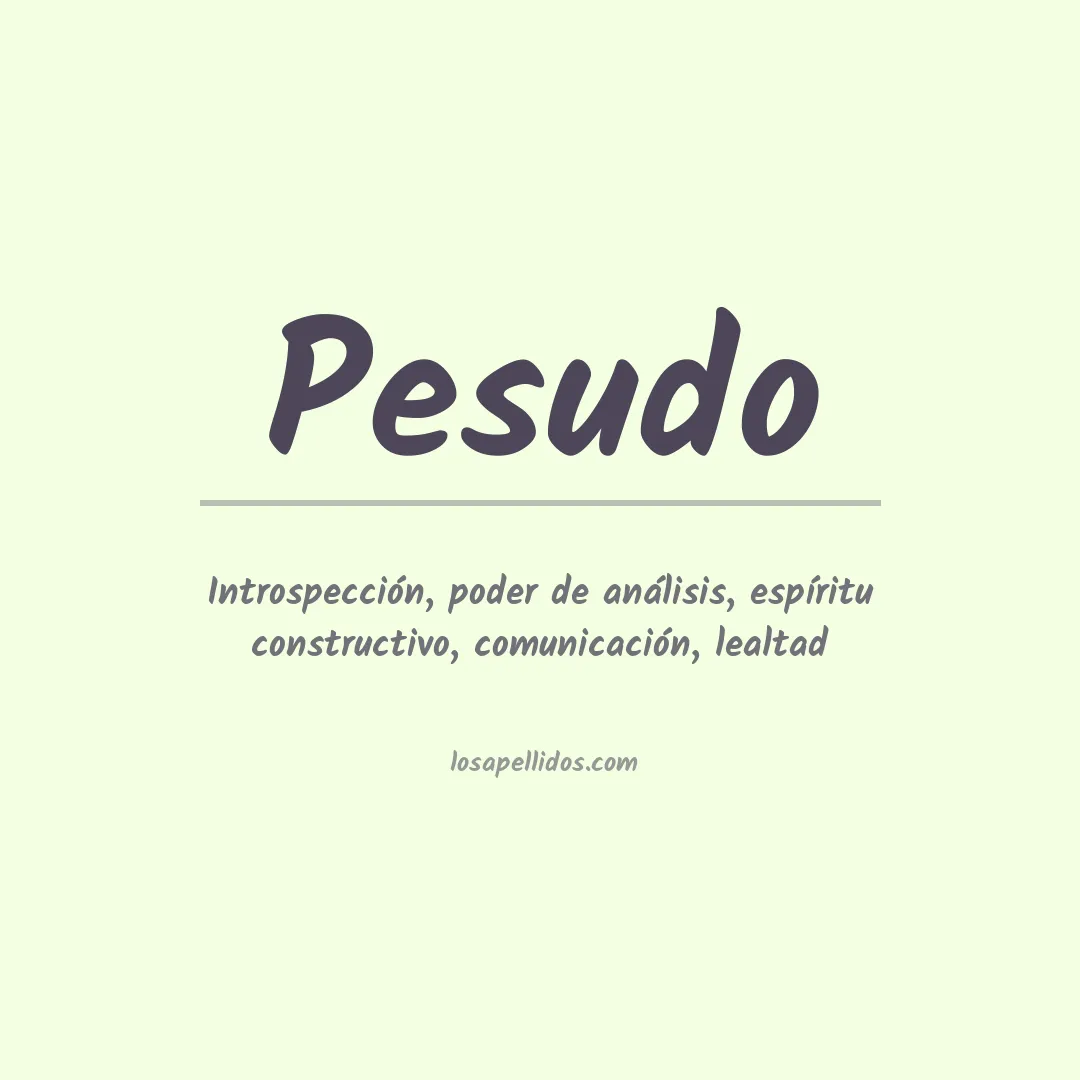 Apellido Pesudo
