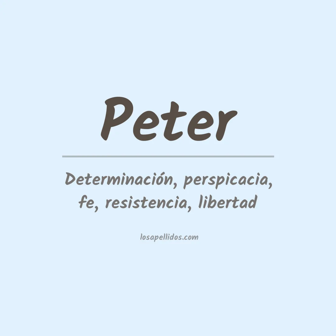 Apellido Peter