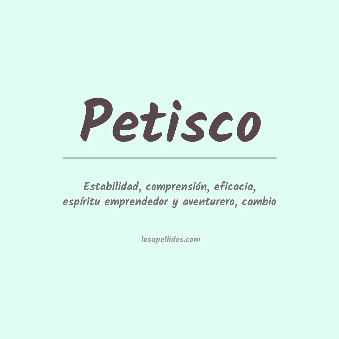 Apellido Petisco