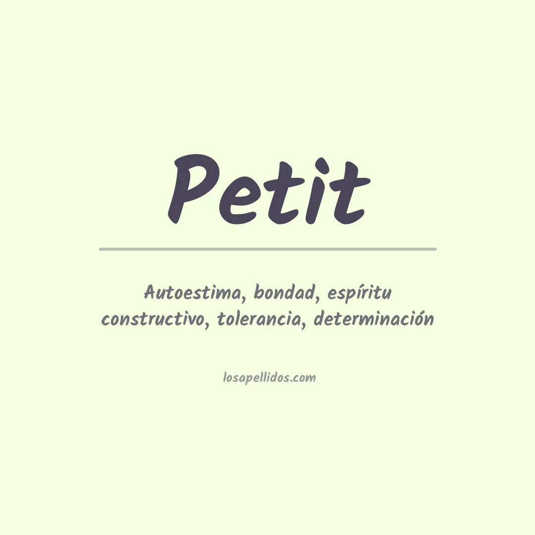 Apellido Petit