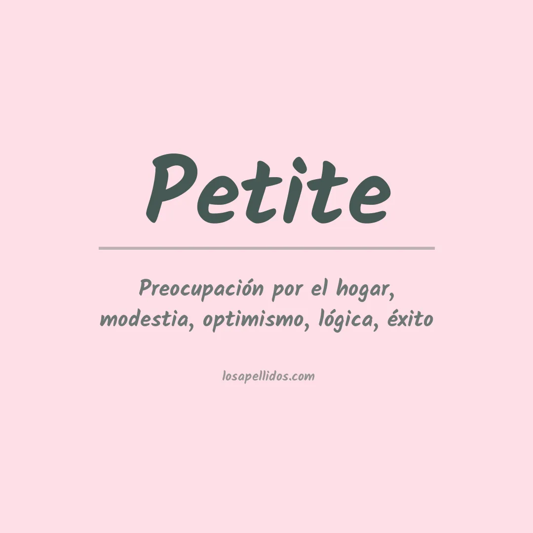 Apellido Petite