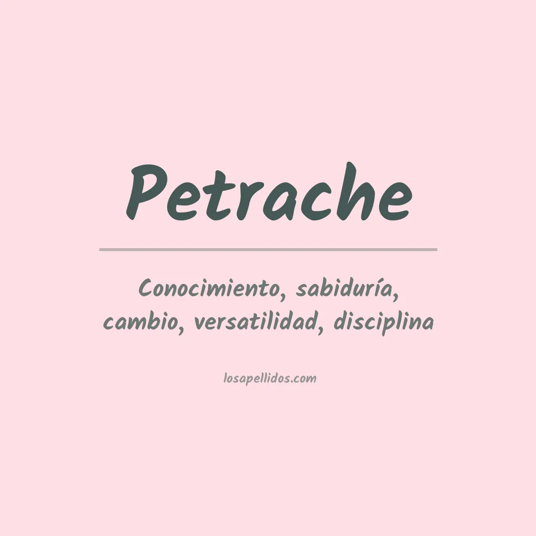 Apellido Petrache