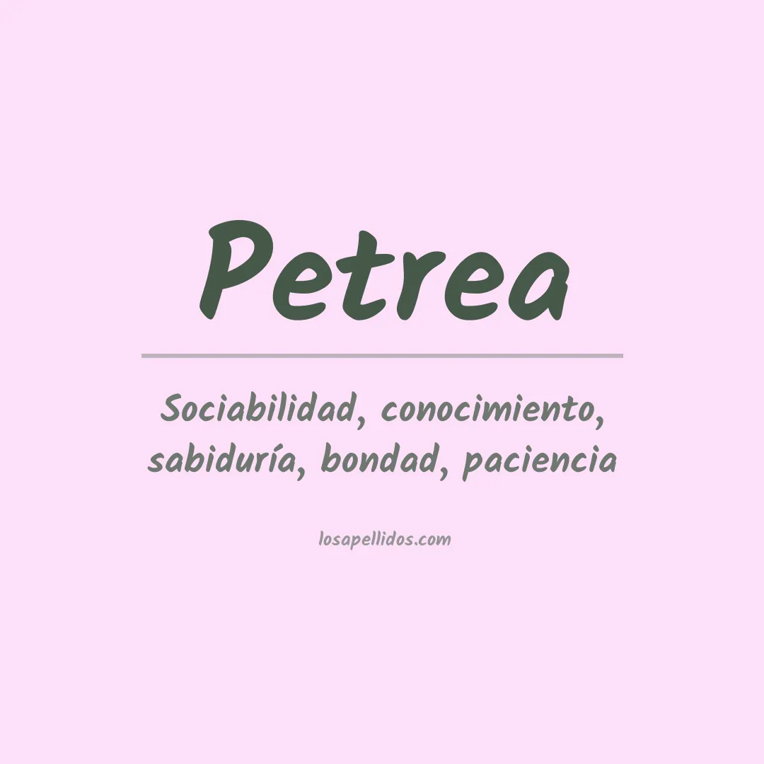 Apellido Petrea