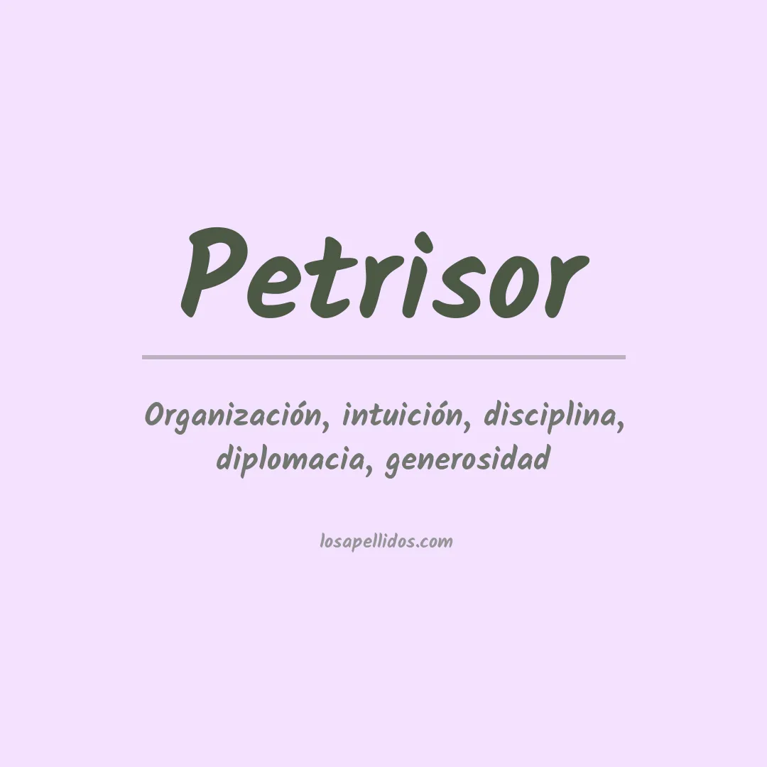 Apellido Petrisor