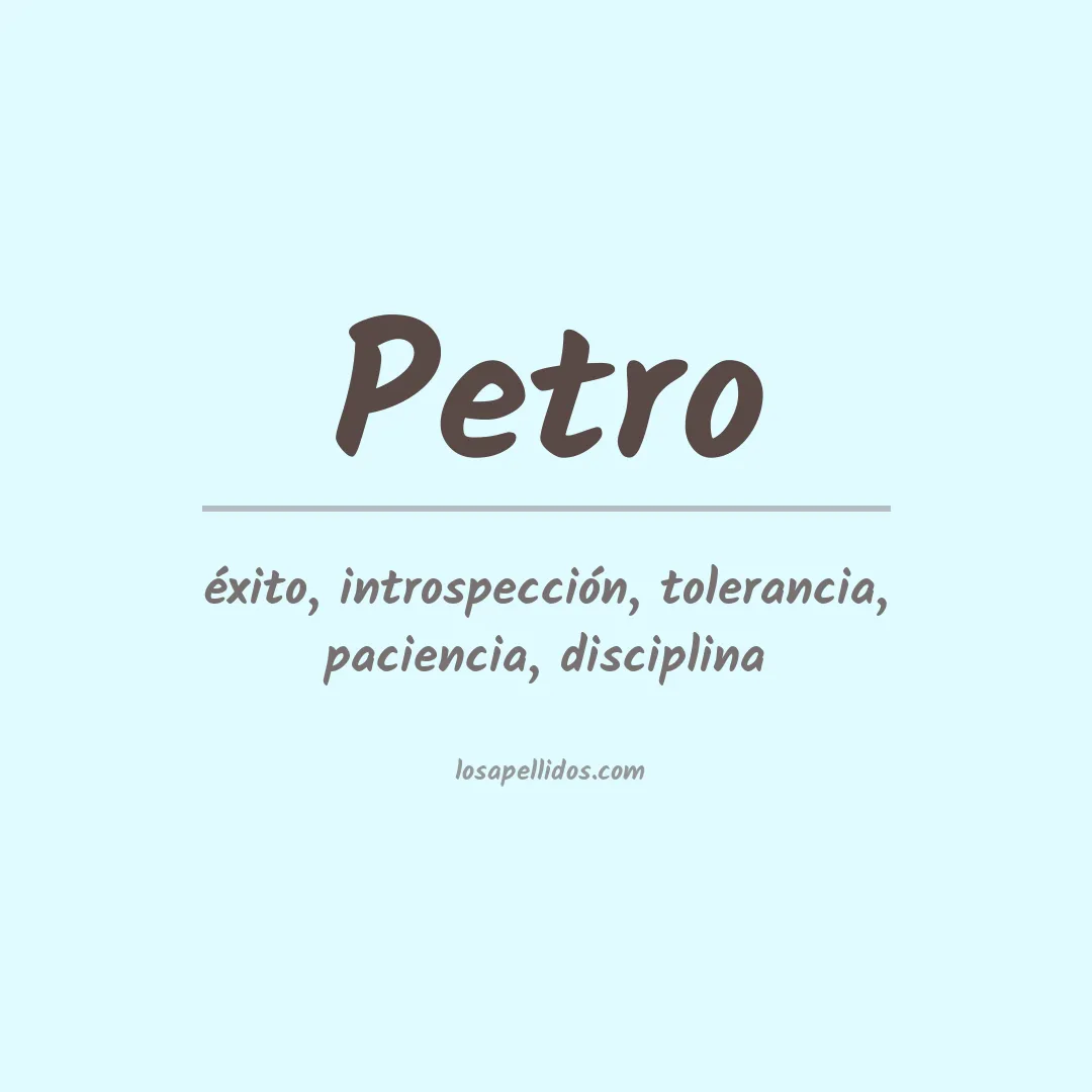 Apellido Petro