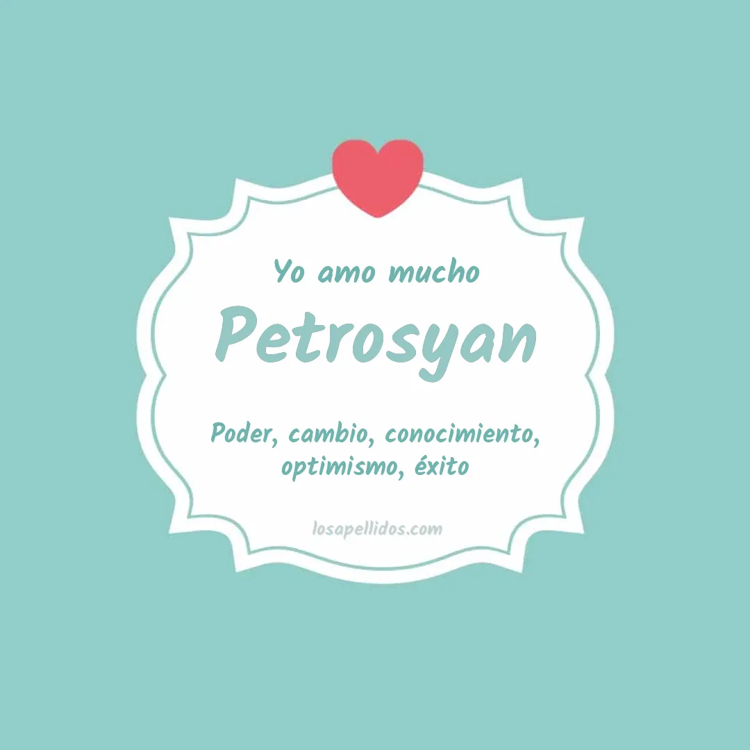 Yo amo mucho Petrosyan