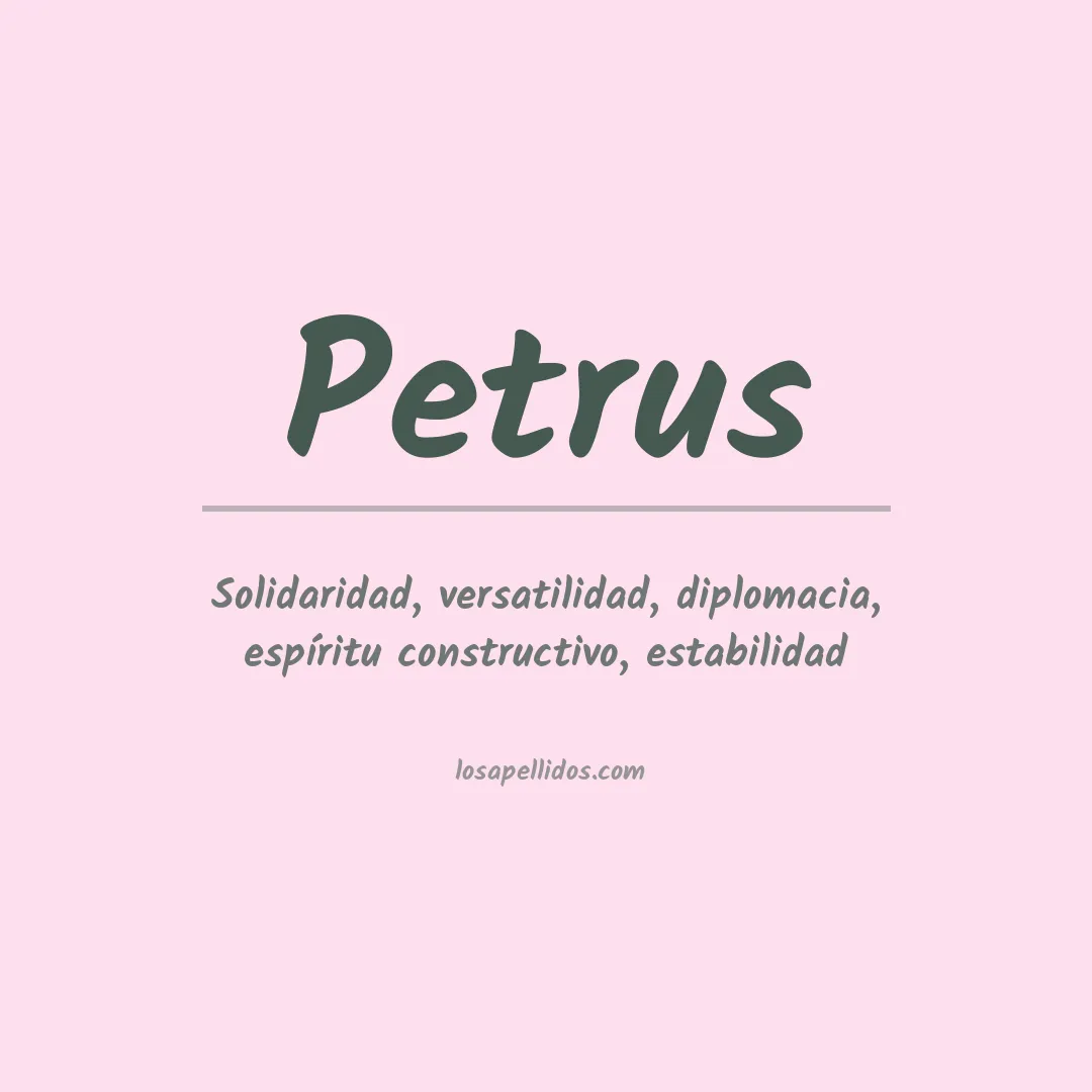 Apellido Petrus