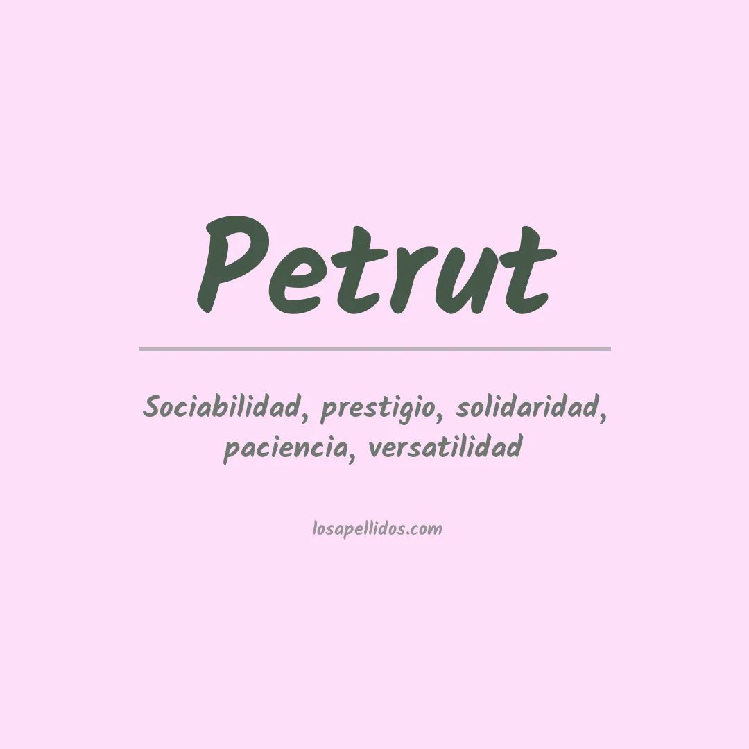 Apellido Petrut