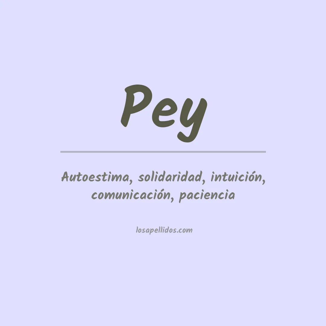 Apellido Pey
