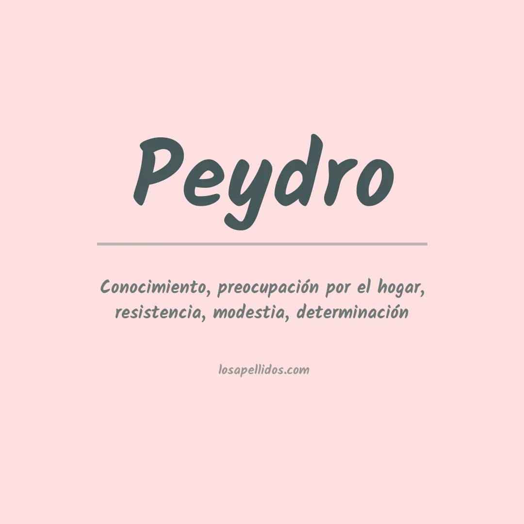 Apellido Peydro