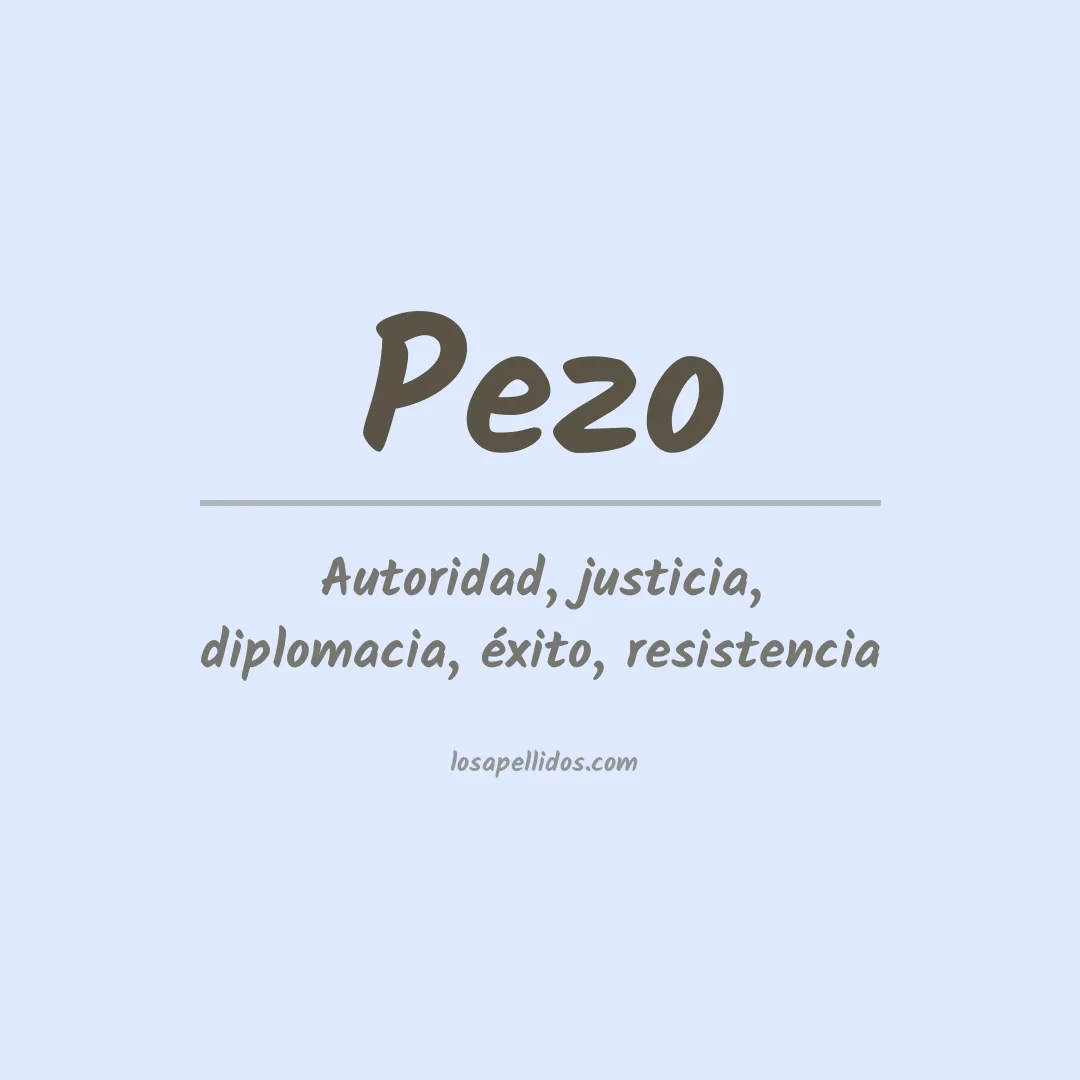 Apellido Pezo