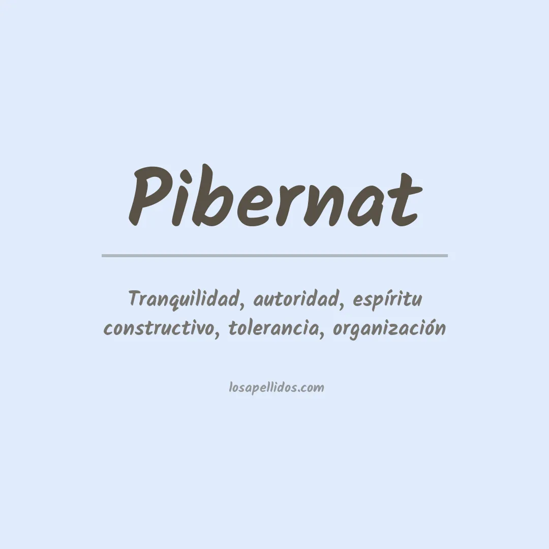 Apellido Pibernat