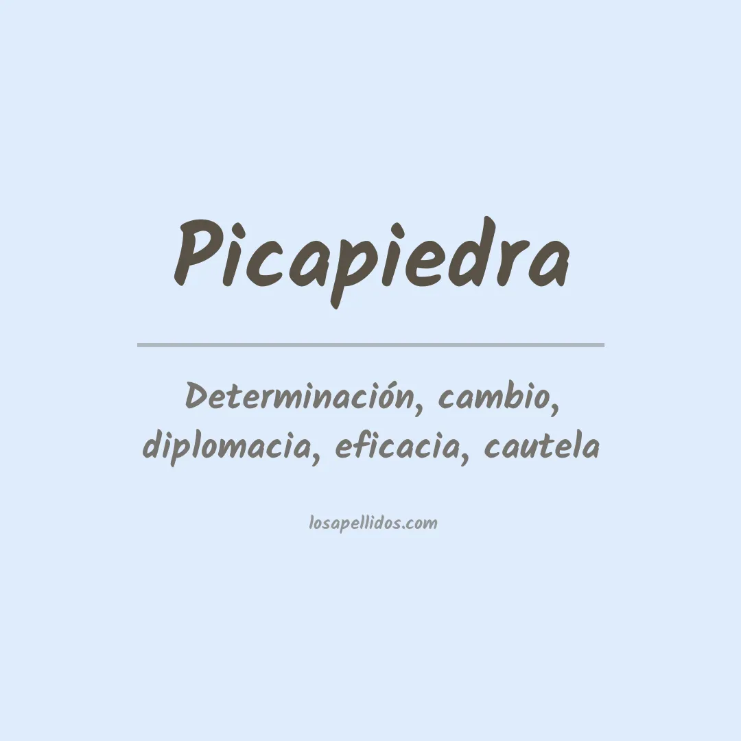 Significado del Apellido Picapiedra