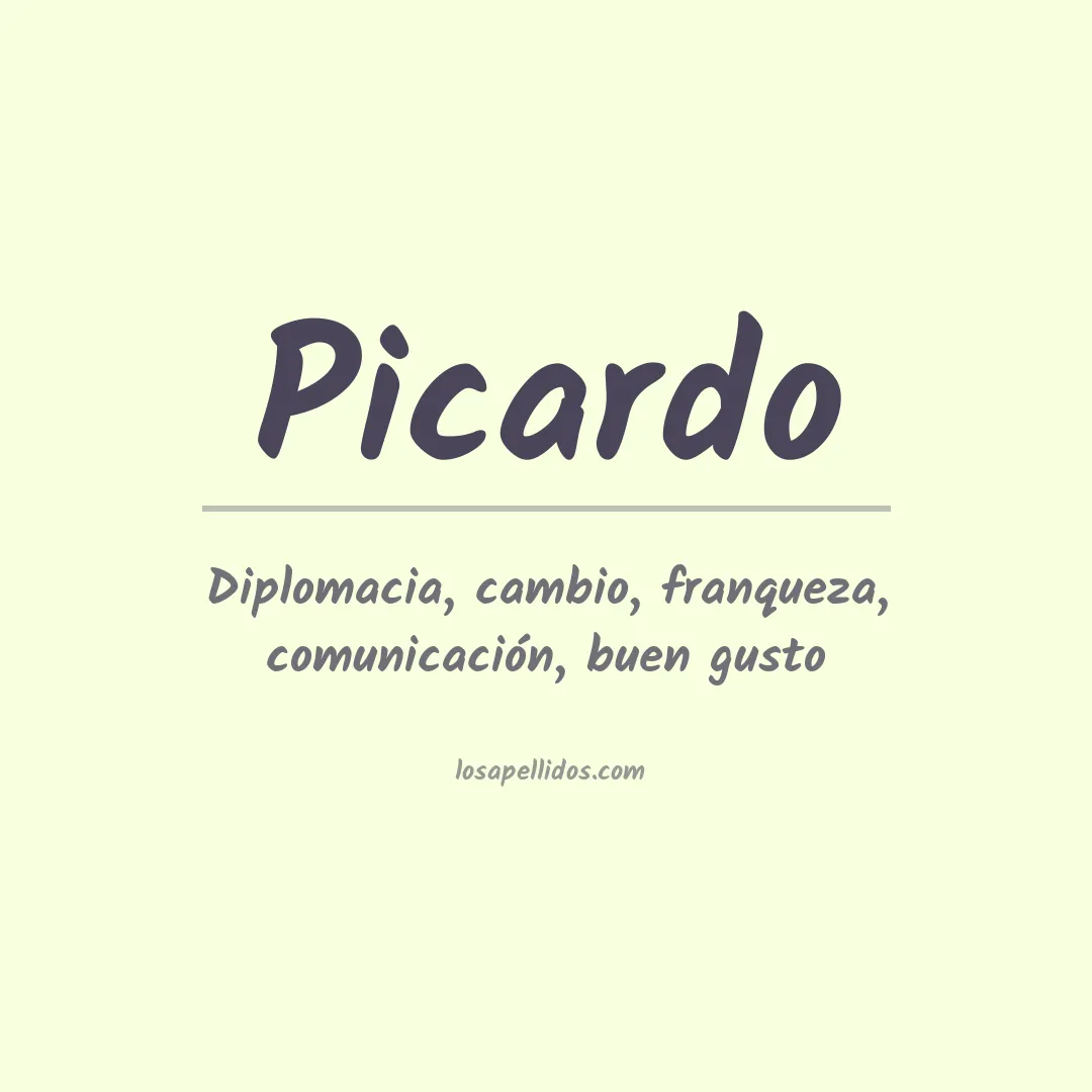 Apellido Picardo