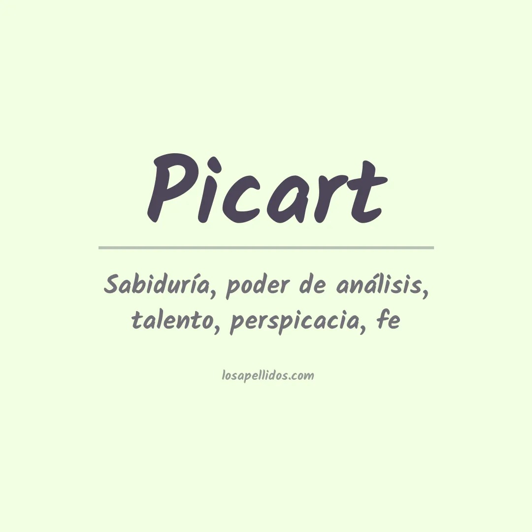 Apellido Picart