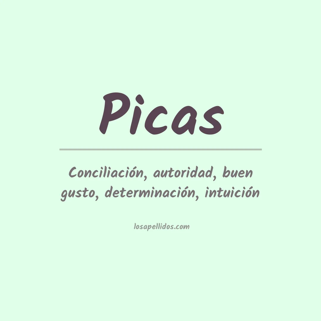 Apellido Picas