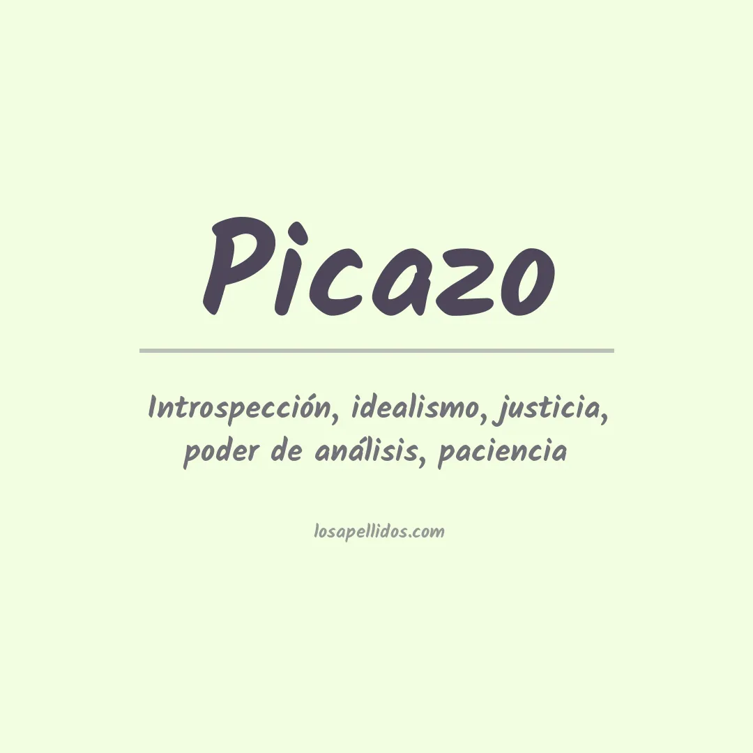 Apellido Picazo