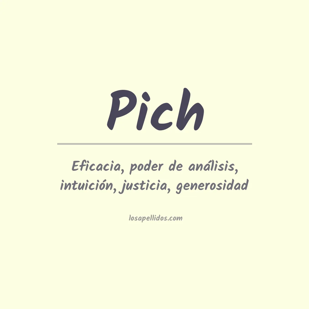 Apellido Pich