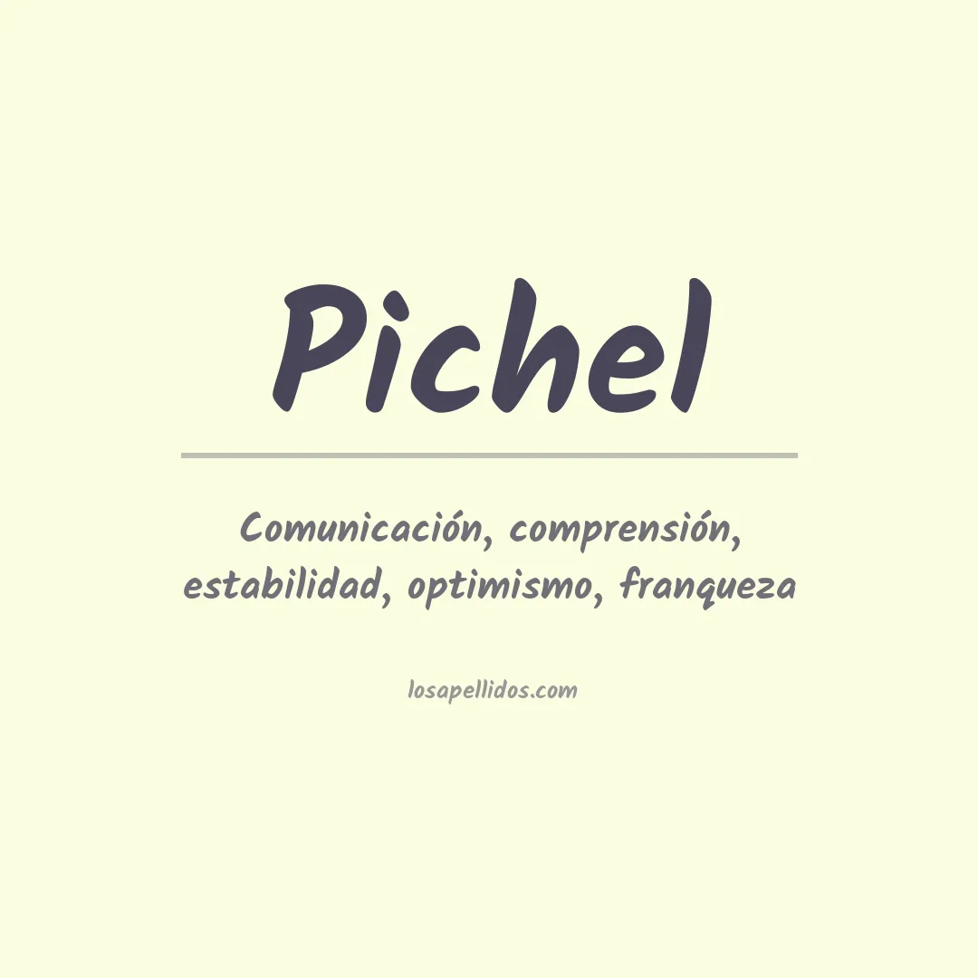 Apellido Pichel
