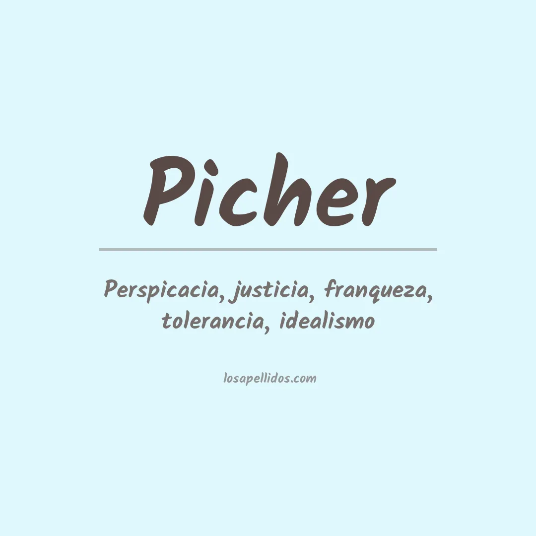 Apellido Picher