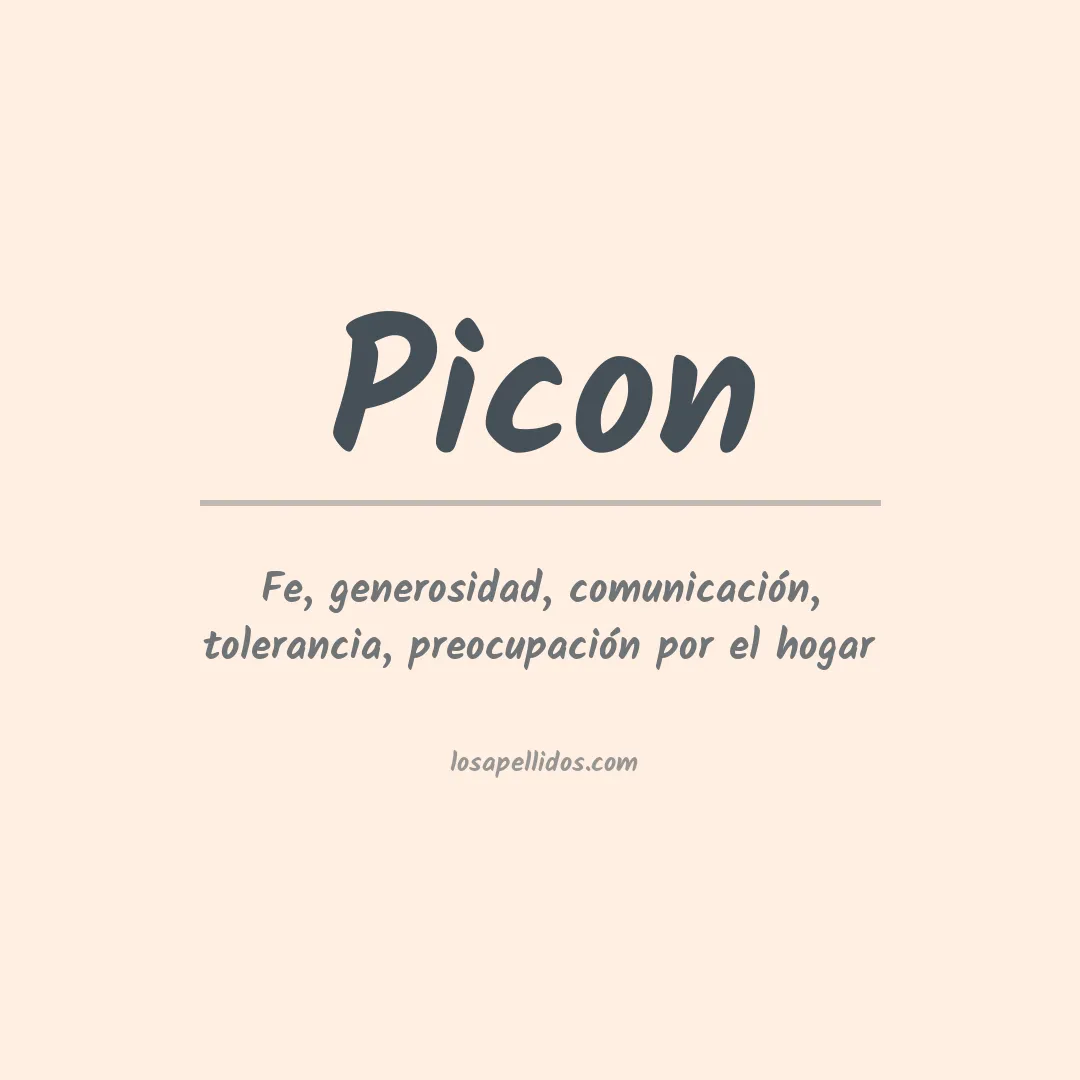 Apellido Picón
