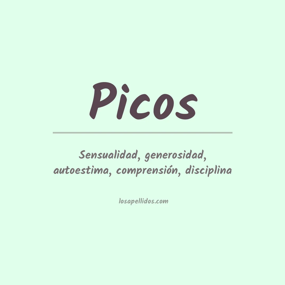 Apellido Picos