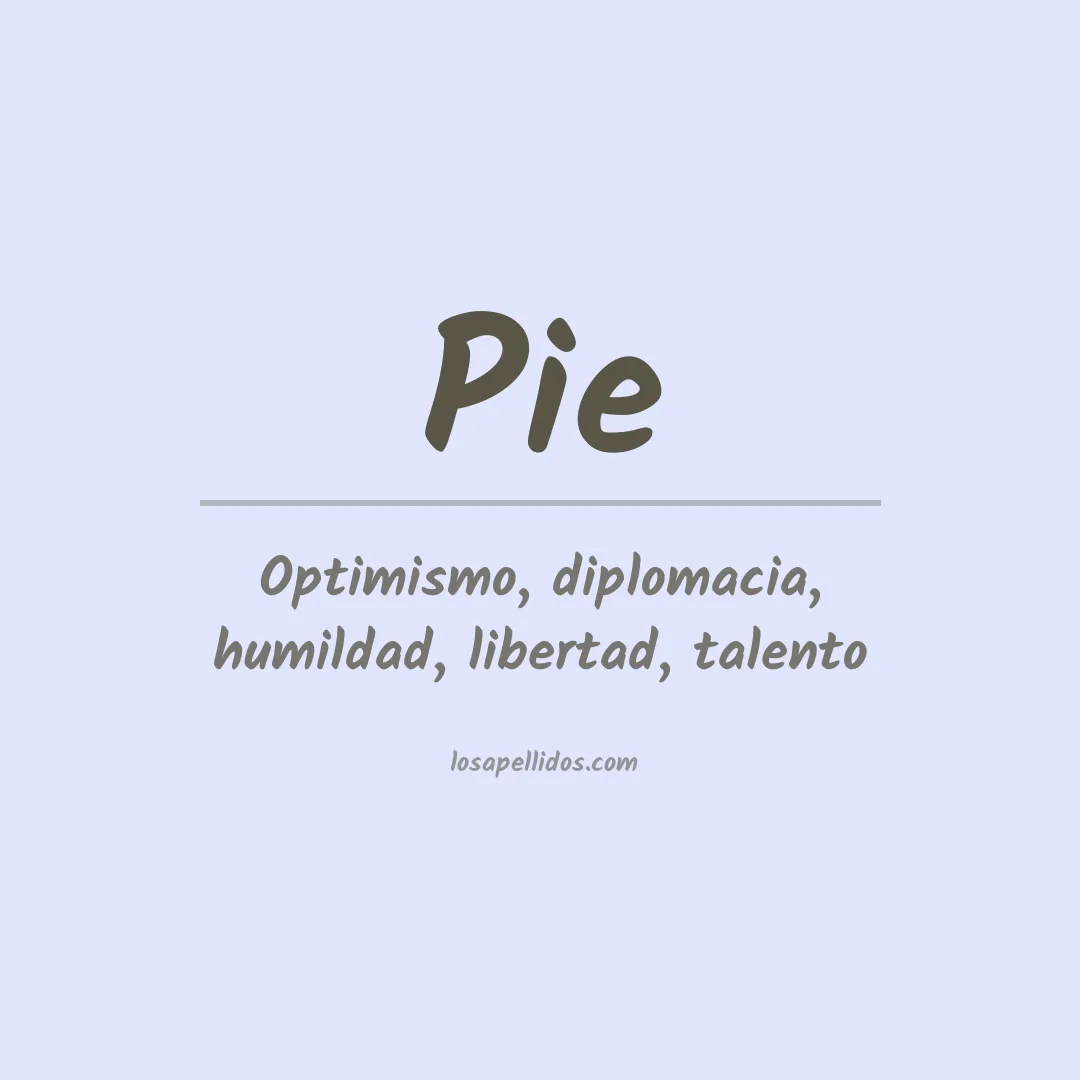 Apellido Pie