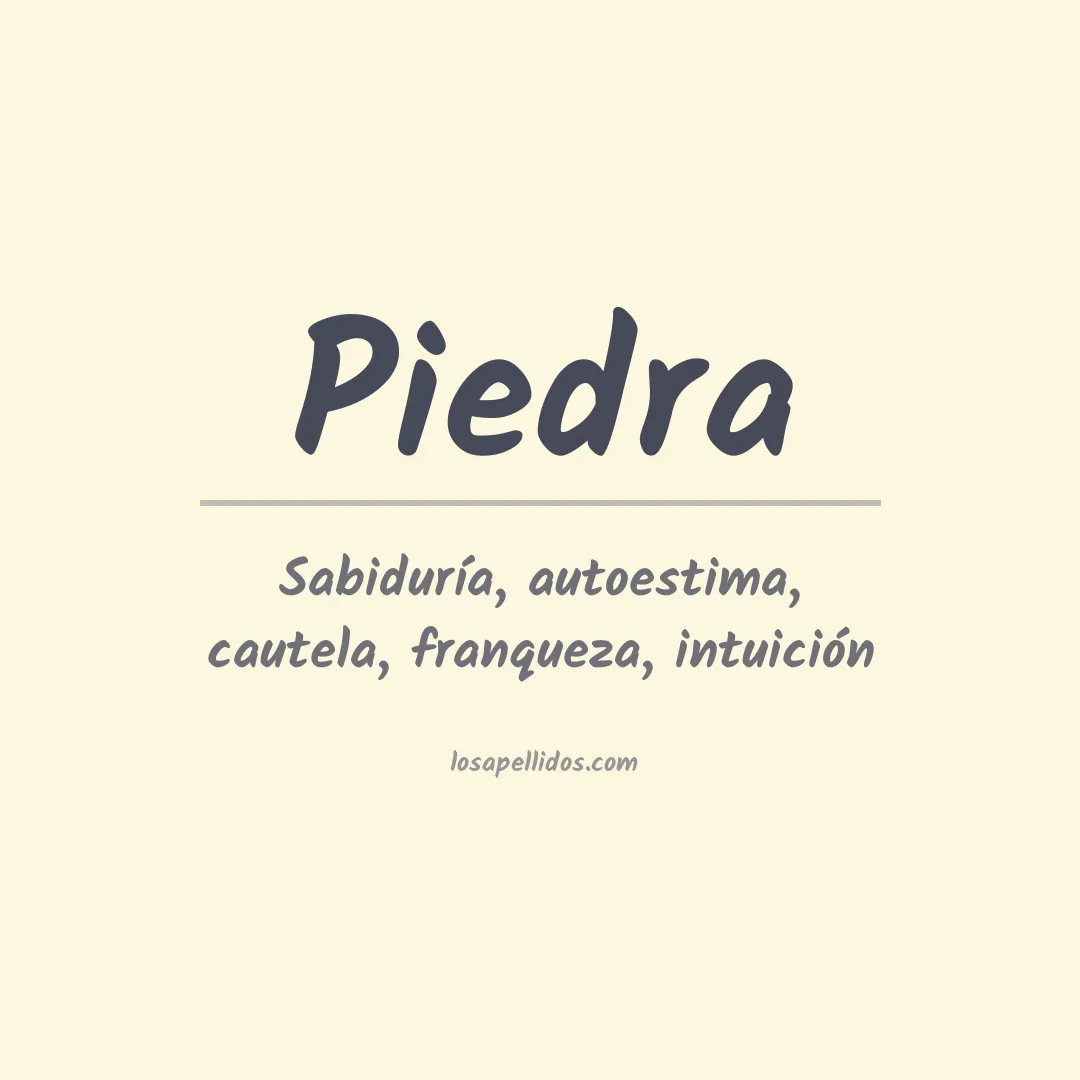 Apellido Piedra
