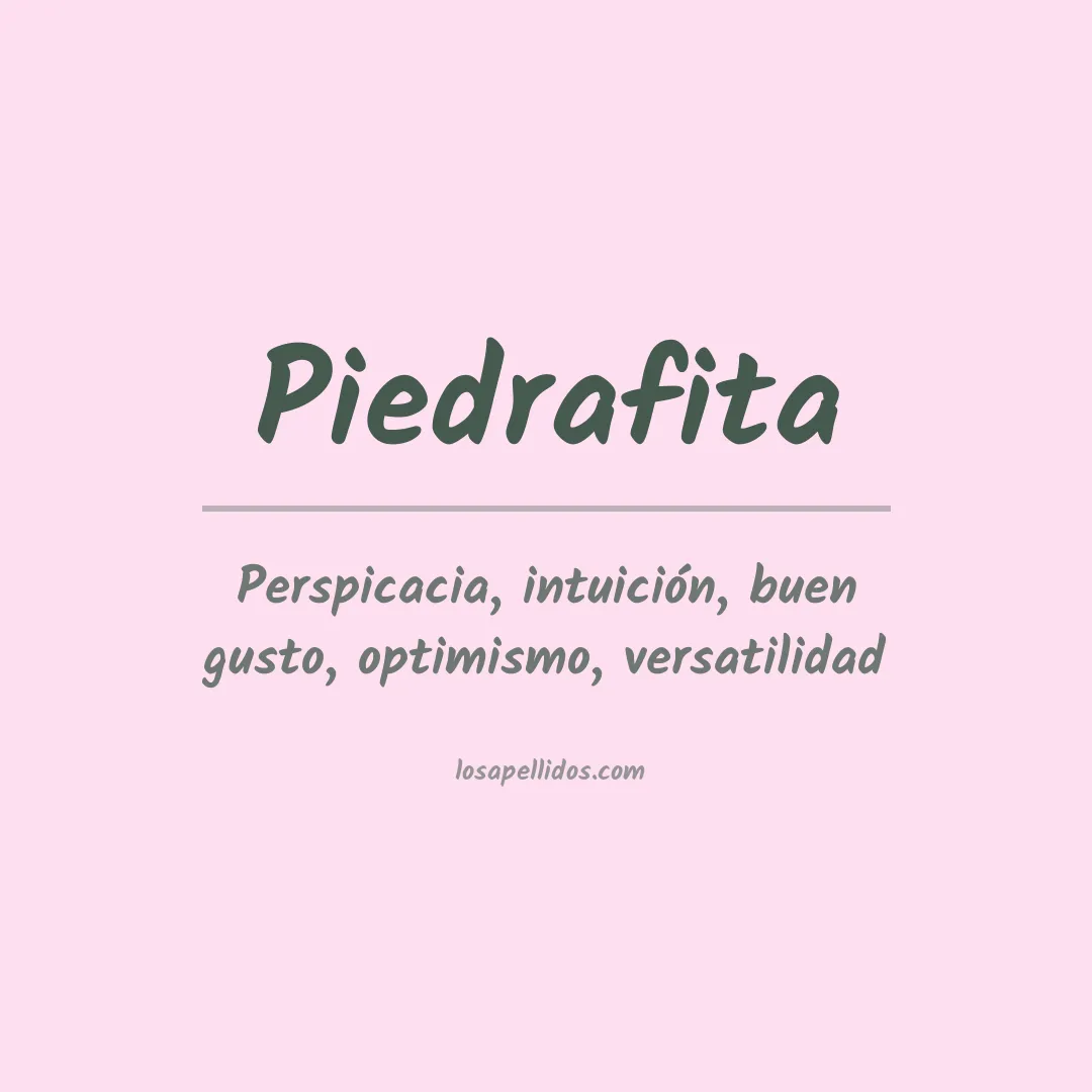 Apellido Piedrafita